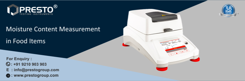 Moisture Content Measurement in Food Items